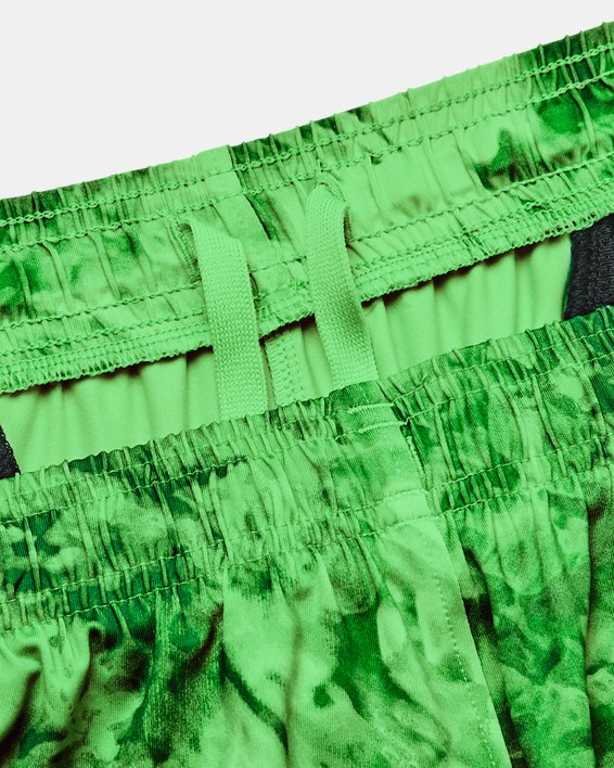 Men's UA Stretch Train Printed Shorts, Green, pdpMainDesktop image number 4